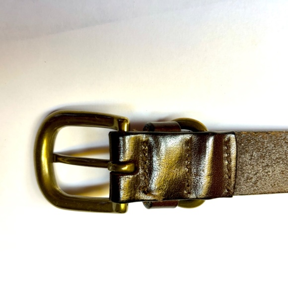 Vintage Eddie Bauer 100% leather belt with Brass Buckle - Picture 3 of 6